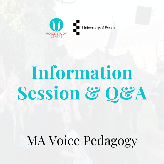 MA Voice Pedagogy: Online Information Session & Q&A